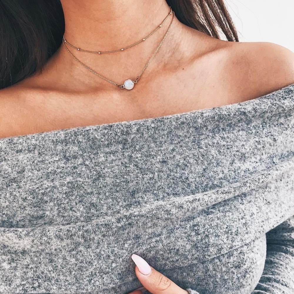 gold pearl necklace